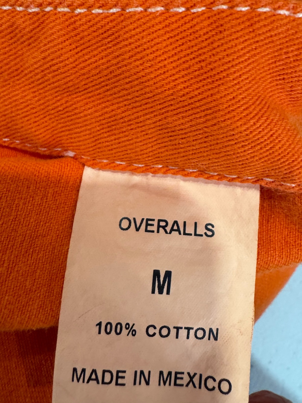 NWT Denimist Women Orange Overalls Size Medium - Picture 3 of 7